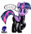 Size: 3840x4154 | Tagged: safe, artist:damlanil, imported from derpibooru, twilight sparkle, alicorn, pony, bodysuit, clothes, collar, comic, cutie mark collar, female, high res, horn, latex, latex suit, looking at you, makeup, mare, open mouth, open smile, raised hoof, rubber, shiny, shiny mane, show accurate, simple background, smiling, smiling at you, solo, talking to viewer, text, transparent background, twilight sparkle (alicorn), vector, wings