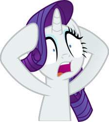 Size: 1894x2114 | Tagged: safe, artist:anime-equestria, derpibooru exclusive, imported from derpibooru, rarity, pony, unicorn, eyeshadow, female, horn, makeup, mare, mind blown, open mouth, shocked, simple background, solo, surprised, transparent background, vector