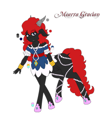 Size: 2629x2880 | Tagged: safe, artist:midnightfire1222, imported from derpibooru, oc, oc only, oc:mearra gracian, centaur, clothes, hickory hills, horns, jewelry, pearl, simple background, slippers, solo, transparent background