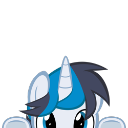 Size: 2000x2000 | Tagged: safe, artist:mrkat7214, imported from derpibooru, part of a set, oc, oc only, oc:solar gizmo, pony, unicorn, commission, high res, lurking, peeking, simple background, solo, soon, transparent background, underhoof, vector, ych result