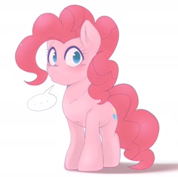 Size: 1672x1662 | Tagged: safe, artist:kurogewapony, imported from derpibooru, pinkie pie, earth pony, pony, daily pinkie pie, ..., female, looking at you, mare, solo, standing, staring into your soul