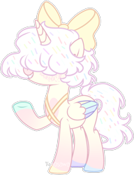 Size: 1926x2514 | Tagged: safe, artist:kurosawakuro, imported from derpibooru, oc, oc only, alicorn, pony, base used, bow, female, hair bow, mare, simple background, solo, transparent background