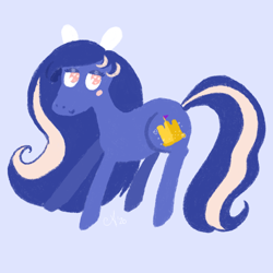 Size: 1080x1080 | Tagged: safe, imported from derpibooru, oc, oc only, pony, artfight, blue, sandcastle, solo
