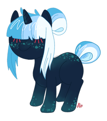 Size: 951x1080 | Tagged: safe, artist:andromedatriangle, imported from derpibooru, oc, oc only, oc:cenote, pony, unicorn, artfight, simple background, solo, transparent background