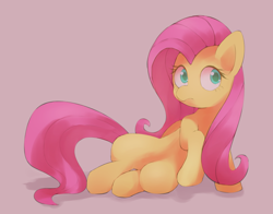 Size: 1400x1100 | Tagged: safe, alternate version, artist:lexiedraw, imported from derpibooru, fluttershy, pegasus, pony, colored pupils, cute, female, mare, pink background, pixiv, shyabetes, simple background, sitting, solo