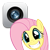 Size: 114x114 | Tagged: safe, imported from derpibooru, fluttershy, pony, camera, cydia, female, grin, icon, iphone, simple background, smiling, solo, transparent background