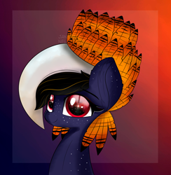 Size: 4600x4716 | Tagged: safe, artist:janelearts, imported from derpibooru, oc, oc only, pony, absurd resolution, bust, feather, female, mare, portrait, solo