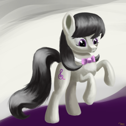 Size: 3000x3000 | Tagged: safe, artist:flusanix, imported from derpibooru, octavia melody, earth pony, pony, abstract background, female, mare, rearing, solo