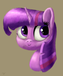 Size: 1200x1440 | Tagged: safe, artist:flusanix, imported from derpibooru, twilight sparkle, pony, bust, female, mare, simple background, solo