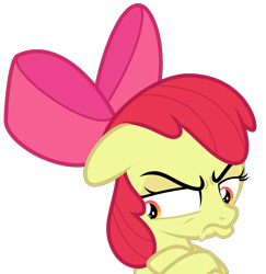 Size: 1268x1303 | Tagged: safe, artist:sollace, derpibooru exclusive, imported from derpibooru, apple bloom, pony, growing up is hard to do, .svg available, female, foal, frown, grumpy, grumpybloom, looking away, pouting, show accurate, simple background, solo, svg, transparent background, vector