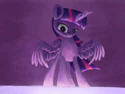 Size: 4000x3000 | Tagged: safe, artist:flusanix, imported from derpibooru, twilight sparkle, alicorn, pony, female, mare, solo, twilight sparkle (alicorn), underlighting