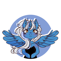 Size: 400x400 | Tagged: safe, artist:jay-kuring22, imported from derpibooru, oc, oc:fleurbelle, alicorn, adorabelle, alicorn oc, blushing, clothes, collar, cute, female, horn, mare, ocbetes, simple background, transparent background, wings, yellow eyes