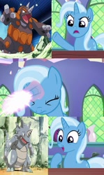 Size: 1024x1714 | Tagged: safe, artist:thetrainmrmenponyfan, edit, edited screencap, imported from derpibooru, screencap, trixie, rhydon, all bottled up, crossover, exploitable meme, meme, pokémon, rhyperior, trixie fixing meme