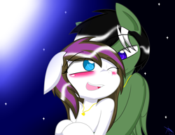 Size: 4320x3312 | Tagged: safe, artist:ramoncrimson935, imported from derpibooru, oc, oc only, pony, blushing, duo, female, hug, male, oc x oc, shipping, solo, straight