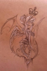 Size: 913x1370 | Tagged: safe, artist:kiwwsplash, imported from derpibooru, oc, oc only, anthro, pegasus, unguligrade anthro, clothes, pegasus oc, scorpion tail, socks, solo, striped socks, traditional art, wings