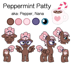 Size: 1800x1650 | Tagged: safe, artist:pink-pone, imported from derpibooru, oc, oc only, oc:peppermint patty, pegasus, pony, female, glasses, mare, simple background, solo, transparent background