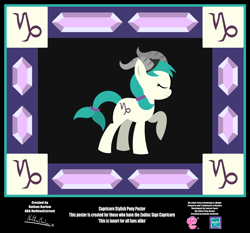 Size: 4254x3962 | Tagged: safe, artist:nathianexiztant, imported from derpibooru, pony, absurd resolution, capricorn, ponyscopes, poster, solo