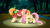 Size: 3840x2160 | Tagged: safe, anonymous artist, imported from derpibooru, big macintosh, fluttershy, earth pony, pony, unicorn, series:fm holidays, alternate design, big macintosh (g5), female, fluttermac, fluttershy (g5 concept leak), fluttershy (g5), forest, g4, g4 to g5, g5, g5 concept leak style, g5 concept leaks, lidded eyes, lineless, looking at each other, male, mare, neck nuzzle, no pupils, one eye closed, raised hoof, redesign, shipping, stallion, straight