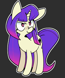 Size: 2500x3000 | Tagged: safe, artist:kindakismet, imported from derpibooru, pony, unicorn, crossover, glitch techs, miko kubota, ponified, solo