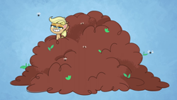 Size: 1920x1080 | Tagged: safe, imported from derpibooru, screencap, applejack, earth pony, fly, insect, pony, my little pony: pony life, the 5 habits of highly effective ponies, spoiler:pony life s01e34, female, fertilizer, g4.5, mare, solo