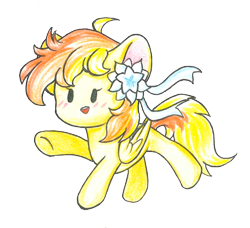 Size: 1996x1819 | Tagged: safe, imported from derpibooru, oc, oc only, oc:sunflower bloom, oc:xiang yang hua, oc:向阳花, pony, mascot, simple background, skyblue ribbon, solo, transparent background