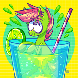 Size: 2048x2048 | Tagged: safe, imported from derpibooru, oc, drink, gay, lime, male, mojito