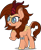 Size: 1297x1599 | Tagged: safe, artist:isaac_pony, imported from derpibooru, oc, oc only, oc:blazing smart, kirin, brown mane, doom, doom equestria, female, glasses, grin, hack, hacker, hoof on chest, kirin oc, show accurate, simple background, smiley face, smiling, solo, transparent background, vector