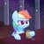 Size: 2000x2000 | Tagged: safe, artist:handgunboi, imported from derpibooru, rainbow dash, pegasus, pony, apple cider, bar, cider mug, colored pupils, disappointed, female, mug, night, solo, stars