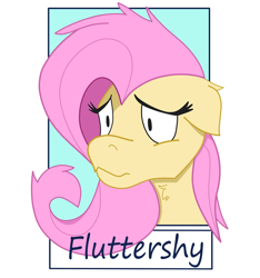 Size: 1080x1152 | Tagged: safe, alternate version, artist:pumpkinfoxlatte, imported from derpibooru, fluttershy, pegasus, pony, bust, female, mare, solo, worried