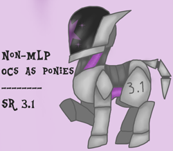 Size: 1605x1400 | Tagged: safe, artist:theedgyduck, imported from derpibooru, oc, oc only, oc:sr 3.1, pony, robot, robot pony, simple background