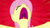 Size: 1280x720 | Tagged: safe, imported from derpibooru, screencap, fluttershy, pegasus, pony, dragon quest, eyes closed, female, frustrated, hooves out, looking up, mare, mawshot, no, open mouth, red background, simple background, solo, uvula, volumetric mouth