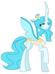 Size: 1383x1857 | Tagged: safe, artist:rubyg242, imported from derpibooru, queen chrysalis, changedling, pony, female, purified chrysalis, simple background, solo, transparent background