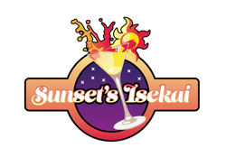 Size: 1280x893 | Tagged: safe, artist:lielkiel, imported from derpibooru, sunset shimmer, fanfic:sunset's isekai, cutie mark, logo, martini glass, simple background, transparent background, wanderer d