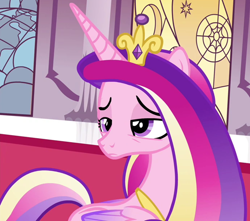 Size: 1404x1243 | Tagged: safe, imported from derpibooru, screencap, princess cadance, alicorn, pony, twilight's kingdom, canterlot castle, cropped, female, missing cutie mark, solo