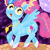 Size: 2048x2048 | Tagged: safe, artist:cailene, imported from derpibooru, oc, oc only, oc:rainbow sherbet flash, pegasus, pony, magical lesbian spawn, next generation, offspring, parent:pinkie pie, parent:rainbow dash, parents:pinkiedash, solo