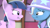 Size: 2560x1440 | Tagged: safe, artist:phenioxflame, artist:steamyart, imported from derpibooru, trixie, twilight sparkle, alicorn, pony, unicorn, 3d, cape, clothes, fake smile, female, hat, looking at each other, smiling, source filmmaker, trixie's cape, trixie's hat, twilight sparkle (alicorn)