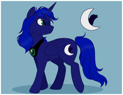 Size: 3300x2550 | Tagged: safe, artist:toodles3702, imported from derpibooru, oc, oc only, oc:nightmare nightengale, alicorn, pony, alicorn oc, horn, not luna, solo, wings