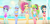 Size: 3698x1743 | Tagged: safe, artist:invisibleink, imported from derpibooru, indigo zap, lemon zest, sour sweet, sugarcoat, sunny flare, equestria girls, beach, belly button, bikini, blue swimsuit, clothes, crystal prep shadowbolts, female, glasses, hoodie, looking at you, midriff, one-piece swimsuit, orange bikini, orange bikini bottom, orange swimsuit, pink swimsuit, red bikini, red swimsuit, shadow five, shadowbolts, sleeveless, sports, summer, sun, sunglasses, swimsuit, volleyball, volleyball net, white bikini, white swimsuit, yellow bikini, yellow bikini top, yellow swimsuit