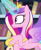Size: 1124x1355 | Tagged: safe, imported from derpibooru, screencap, princess cadance, alicorn, pony, the crystalling, book, bookshelf, cropped, female, flying, hoof shoes, library, magic, raised hoof, solo