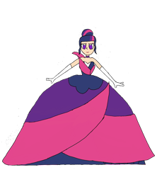 Size: 1480x1669 | Tagged: safe, artist:recommender440, imported from derpibooru, twilight sparkle, human, clothes, dress, female, gown, humanized, simple background, solo, transparent background