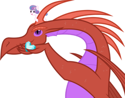 Size: 2000x1568 | Tagged: safe, imported from derpibooru, oc, oc:crystal blaze, crystal pony, dragon, pony, fanfic:empress dragon, fanfic art, female, filly, simple background, transparent background