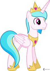 Size: 4000x5684 | Tagged: safe, alternate version, artist:parclytaxel, imported from derpibooru, oc, oc only, oc:prince endearment, alicorn, pony, .svg available, absurd resolution, commission, crown, hoof shoes, jewelry, male, peytral, regalia, simple background, smiling, solo, stallion, transparent background, vector, wings