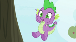 Size: 1920x1080 | Tagged: safe, imported from derpibooru, screencap, spike, dragon, the big mac question, cute, male, solo, spikabetes, winged spike, wings