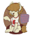 Size: 2224x2560 | Tagged: safe, artist:dumbwoofer, imported from derpibooru, oc, oc only, oc:goldie mops, pony, bucktooth, clothes, female, long mane, mare, neet, shirt, simple background, sitting, solo, text, transparent background, underhoof, weeb