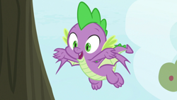 Size: 1920x1080 | Tagged: safe, imported from derpibooru, screencap, spike, dragon, the big mac question, male, solo, winged spike, wings