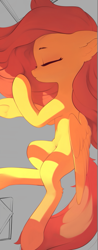 Size: 351x900 | Tagged: safe, artist:freeedon, imported from derpibooru, fluttershy, pegasus, pony, cute, ear fluff, eyes closed, female, leg fluff, mare, profile, shyabetes, sleeping, solo