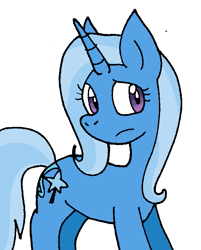 Size: 535x664 | Tagged: safe, artist:cmara, imported from derpibooru, trixie, pony, unicorn, female, mare, not sure if want, simple background, solo, unsure, white background