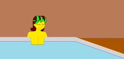 Size: 1280x607 | Tagged: safe, artist:trainman3985, imported from derpibooru, oc, oc only, oc:trainman3985, equestria girls, hot tub, male, solo, spa