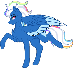 Size: 850x795 | Tagged: safe, artist:musical-medic, imported from derpibooru, oc, oc only, oc:iridescence, pegasus, pony, base used, chest fluff, magical lesbian spawn, offspring, parent:night glider, parent:rainbow dash, simple background, solo, transparent background