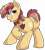 Size: 4000x4450 | Tagged: safe, artist:rainbowtashie, imported from derpibooru, apple bloom, dinky hooves, oc, oc:sparkling apples, earth pony, pony, unicorn, bowtie, butt, colt, commissioner:bigonionbean, cutie mark, flank, fusion, fusion:apple bloom, fusion:dinky hooves, fusion:sparkling apples, male, plot, rule 63, simple background, the ass was fat, thicc ass, transparent background, writer:bigonionbean